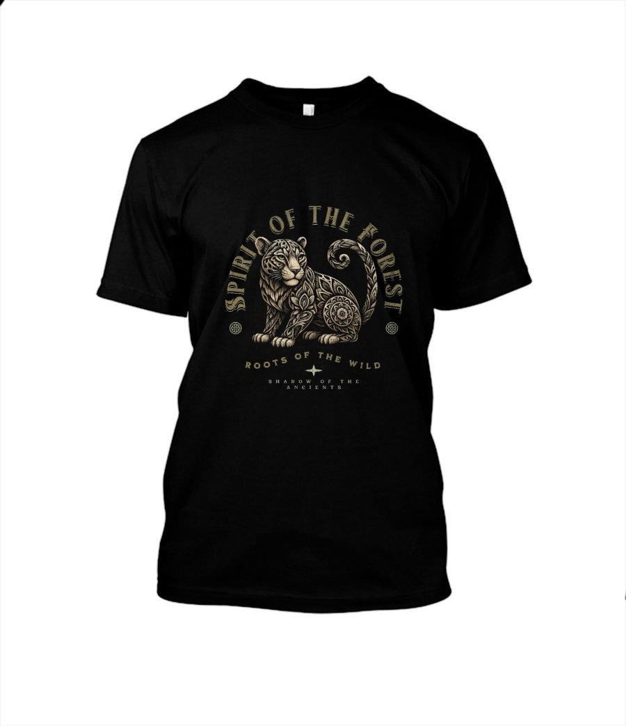Jaguar Tribal - Espiritu del Bosque - T-Shirt Cuello redondo Unisex