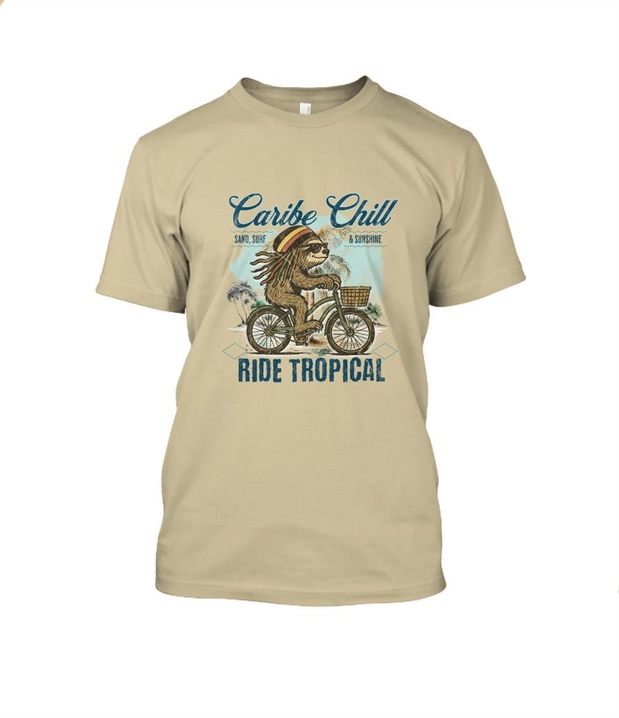Perezoso Rasta Caribe Ride - T-Shirt Cuello redondo Unisex