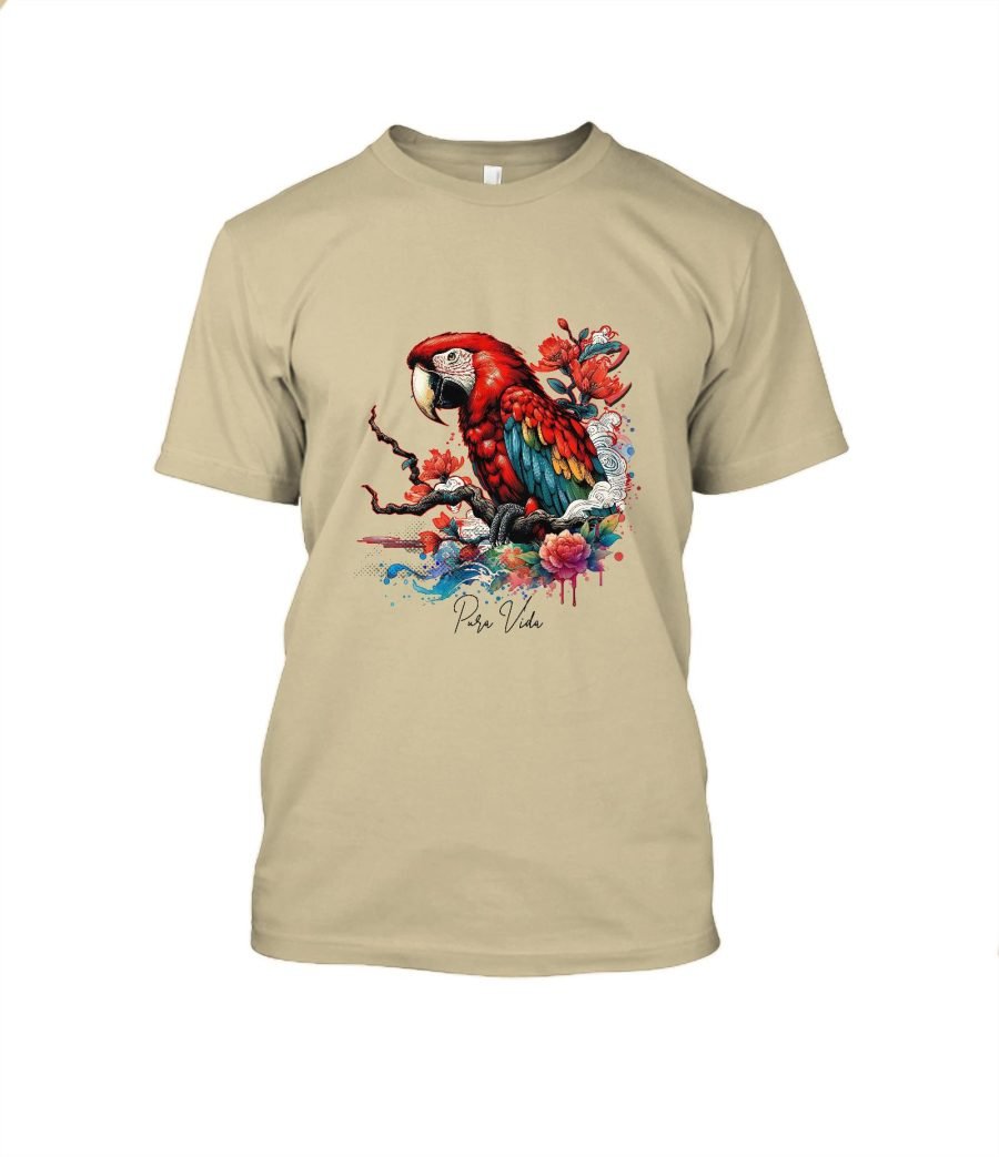 Lapa Roja Ukiyo - T-Shirt Cuello redondo Unisex
