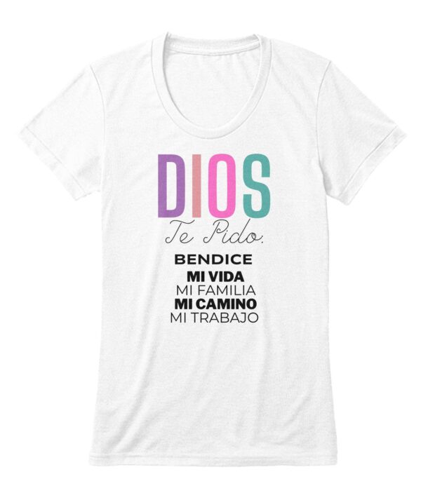 Dios Bendice mi Vida - Camiseta Femenina Cristiana