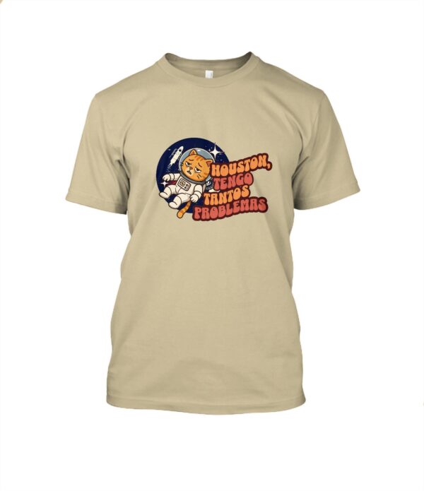 Gato Astronauta — Houston, tengo tantos problemas T-Shirt Cuello redondo Unisex