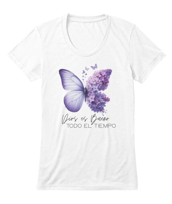 Dios es bueno todo el Tiempo | T-shirt Cuello V Mujer