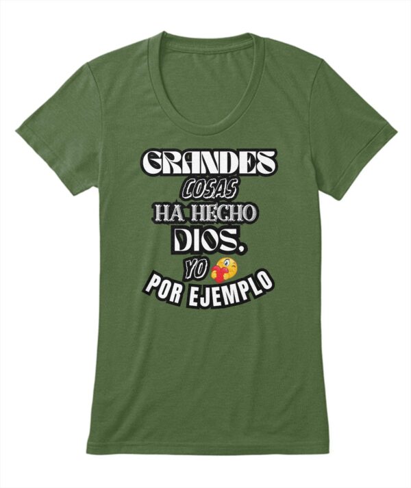 Grades Cosas ha hecho Dios | T-shirt Cuello V Mujer