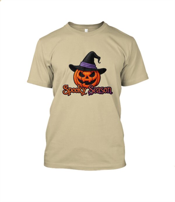 Parche Bordado Halloween T-Shirt Cuello redondo Unisex