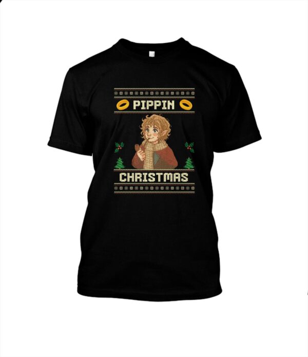 Pippin Christmas Ugly Sweater T-Shirt Cuello redondo Unisex