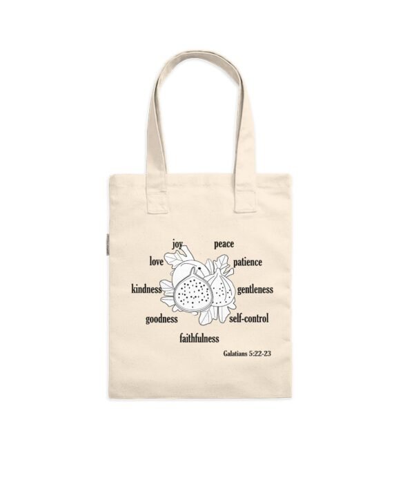Tote Bag Frutos del espíritu (Blanco y negro)