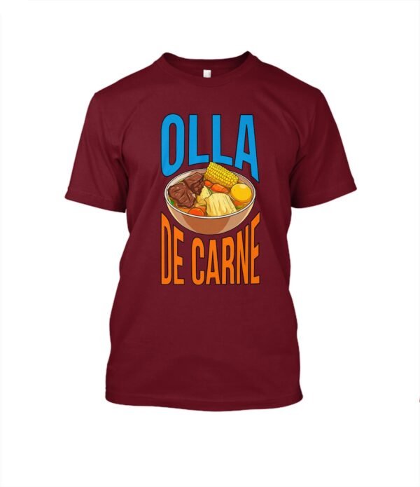 Olla de Carne ilustración en estilo moderno