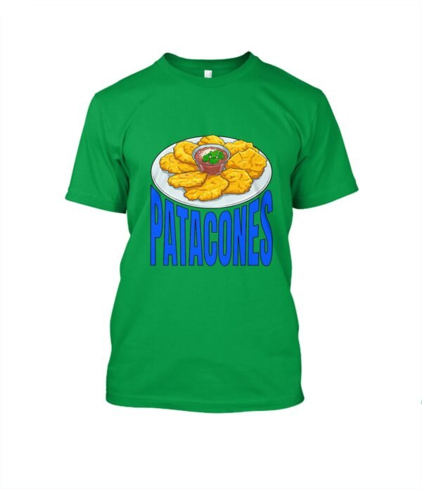 Patacones con Frijoles ilustración en estilo moderno