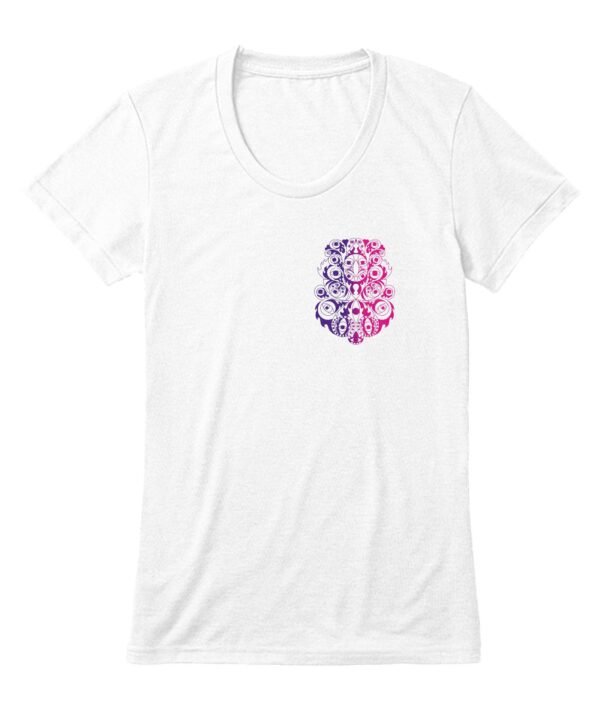 Dopamine-T-shirt Cuello V Mujer-Multicolor-Azul-Morado